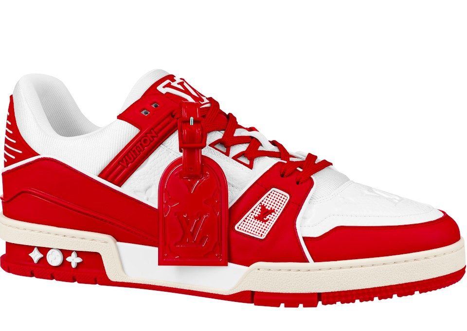 Louis Vuitton Trainer Sneaker 'White Blue Red