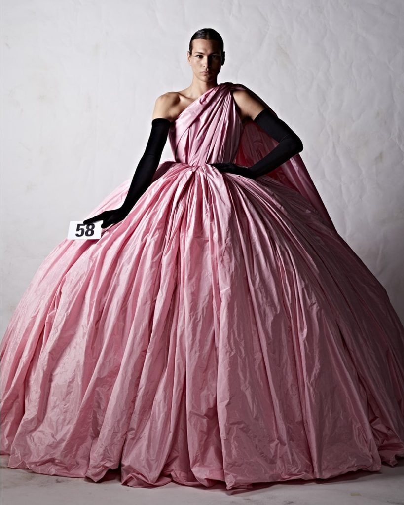 Kim Kardashian in Pink Balenciaga SS23 Dress