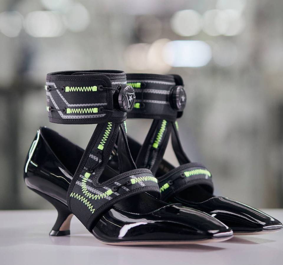 Dior Black Leather Pumps w/ Silver Charms  Black leather pumps, Dior shoes  heels, Dior shoes