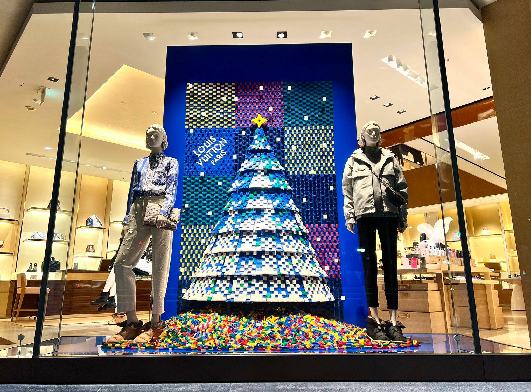 Louis Vuitton 2022 Holiday LEGO Shopping Bag 14×9.75x 4.25” Inches
