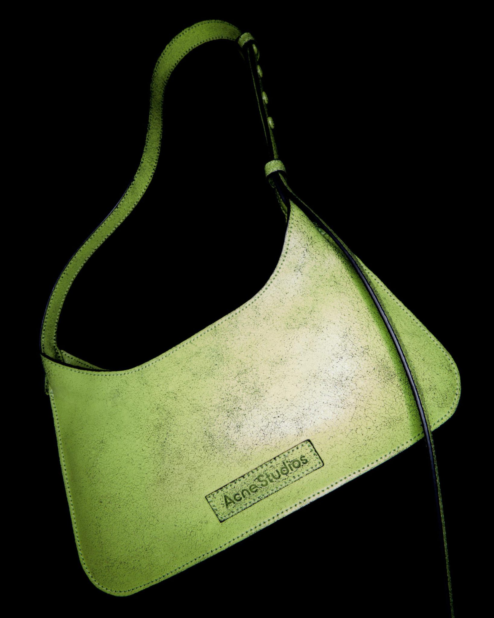 Acne Studios Green Platt Crossbody Bag