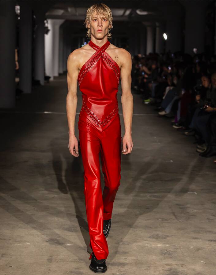 Ludovic de Saint Sernin makes New York Fashion Week debut with polished  BDSM-inspired collection
